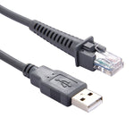 2米 USB A 公頭轉 RJ45 掃描器串列數據線，適用於 Symbol LS2208 / 2208AP / LS4278，USB A 公頭轉 RJ45