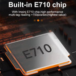 UHF RFID 長距離 9dBi 一體式讀取器搭載 E710 晶片，款式：內建加熱恆溫模組，內建加熱恆溫模組