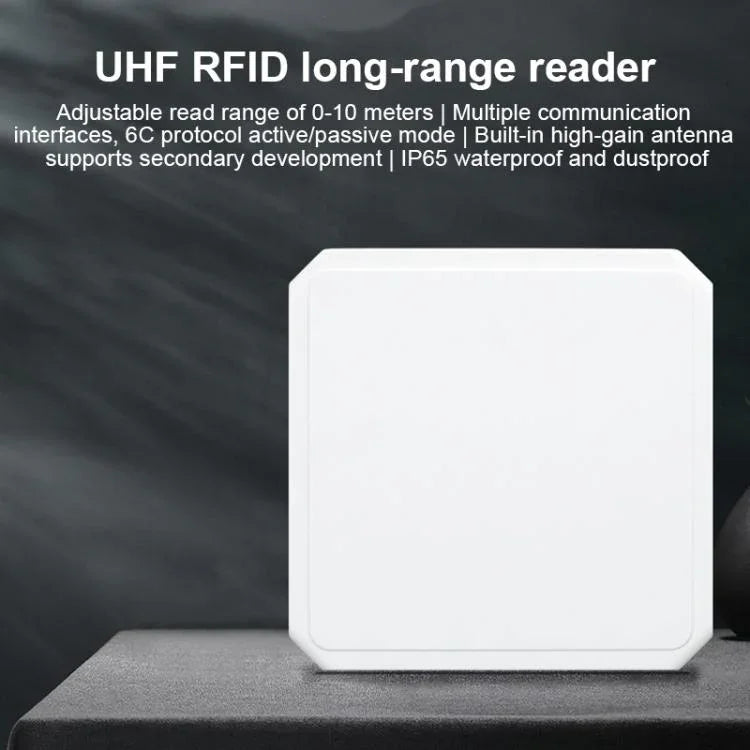 UHF RFID 長距離一體式讀取器，內建 9dBi 天線，款式：標準，標準