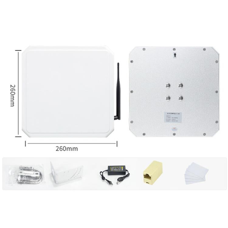 UHF RFID 長距離一體式讀取器，內建 9dBi 天線，款式：新增 WiFi 通訊，新增 WiFi 通訊