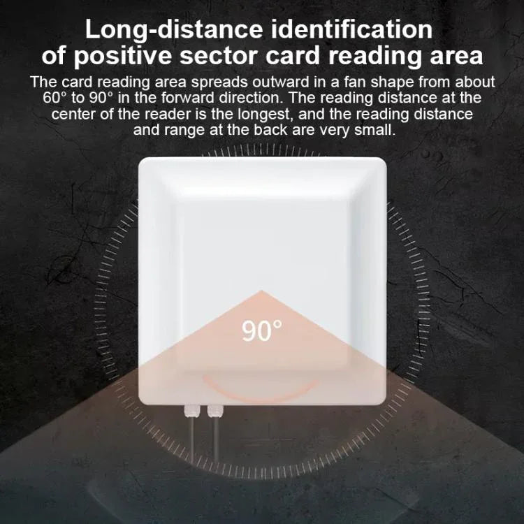 UHF 中距離 RFID 一體化讀取器識別距離 0-5m，款式：新增 WiFi 通訊，新增 WiFi 通訊