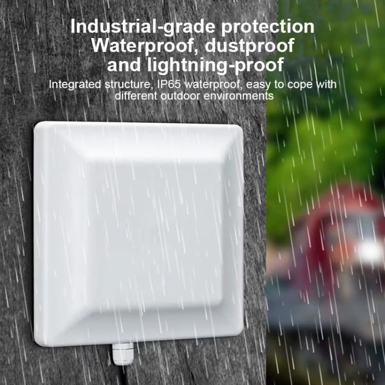 UHF 電子標籤識別 RFID 讀寫器 7dbi 天線一體化讀取器，款式：RS232 埠，RS232 埠