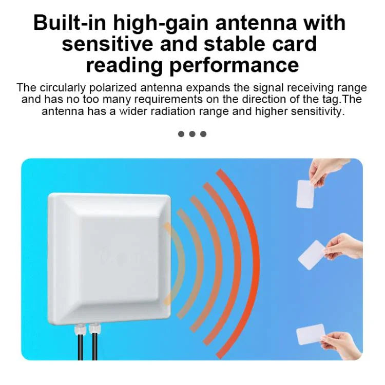 UHF RFID 讀取器長距離一體式讀寫器搭載 E710 晶片，款式：新增以太網供電，新增以太網供電