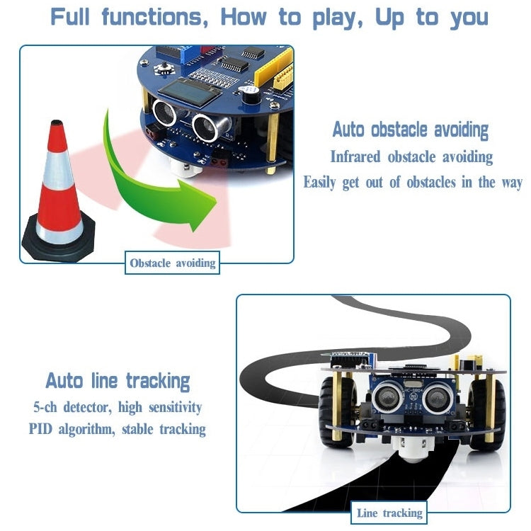 Waveshare AlphaBot2 Arduino 機器人組裝套件（不含 Arduino 控制器），適用於 Arduino（不含 Arduino 控制器）