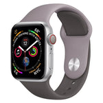 雙色矽膠錶帶，適用於 Apple Watch Series 3 & 2 & 1 38毫米（白色+紅色）
