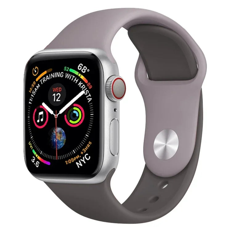 雙色矽膠錶帶，適用於 Apple Watch Series 3 & 2 & 1 38毫米（白色+紅色）
