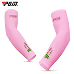 PGM 高爾夫冰絲防曬袖套男女通用（顏色：粉紅 尺寸：XXL），M，L，XL，XXL