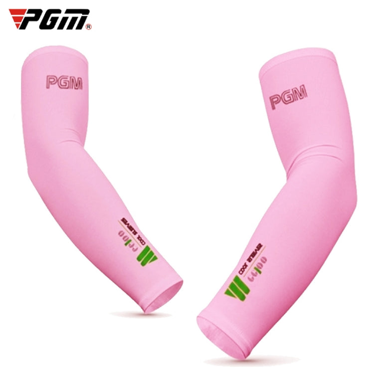 PGM 高爾夫冰絲防曬袖套男女通用（顏色：粉紅 尺寸：XXL），M，L，XL，XXL