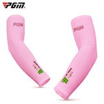 PGM 高爾夫冰絲防曬袖套男女通用（顏色：粉紅 尺寸：XXL），M，L，XL，XXL