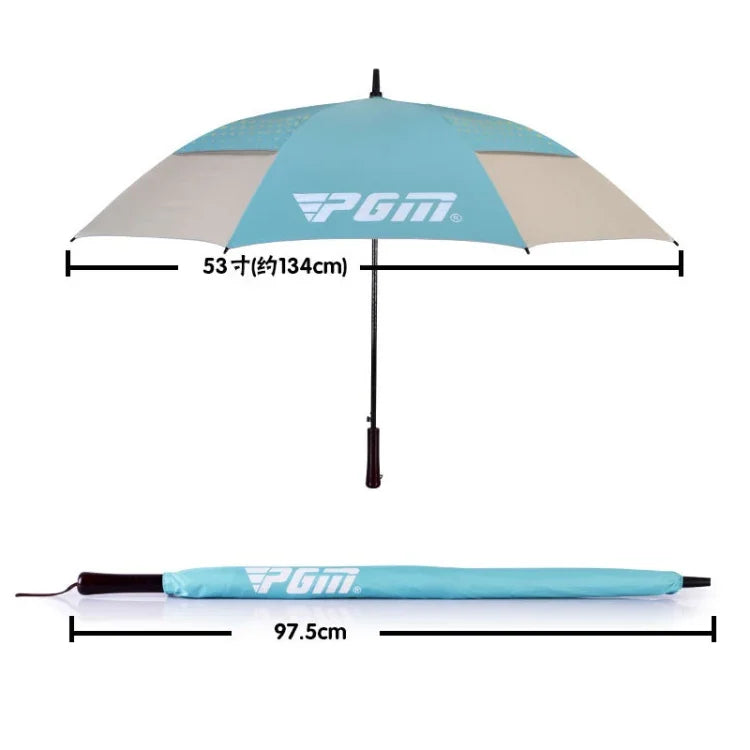 PGM 53 inch Golf Sun Protection Automatic Umbrella(Red)