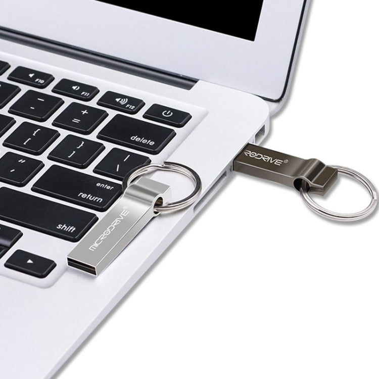 MicroDrive 4GB USB 2.0 金屬鑰匙圈隨身碟，4GB