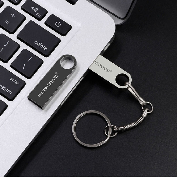 MicroDrive 16GB USB 2.0 金屬防水高速隨身碟（灰色），16GB