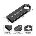 MicroDrive 16GB USB 2.0 金屬防水高速隨身碟（灰色），16GB