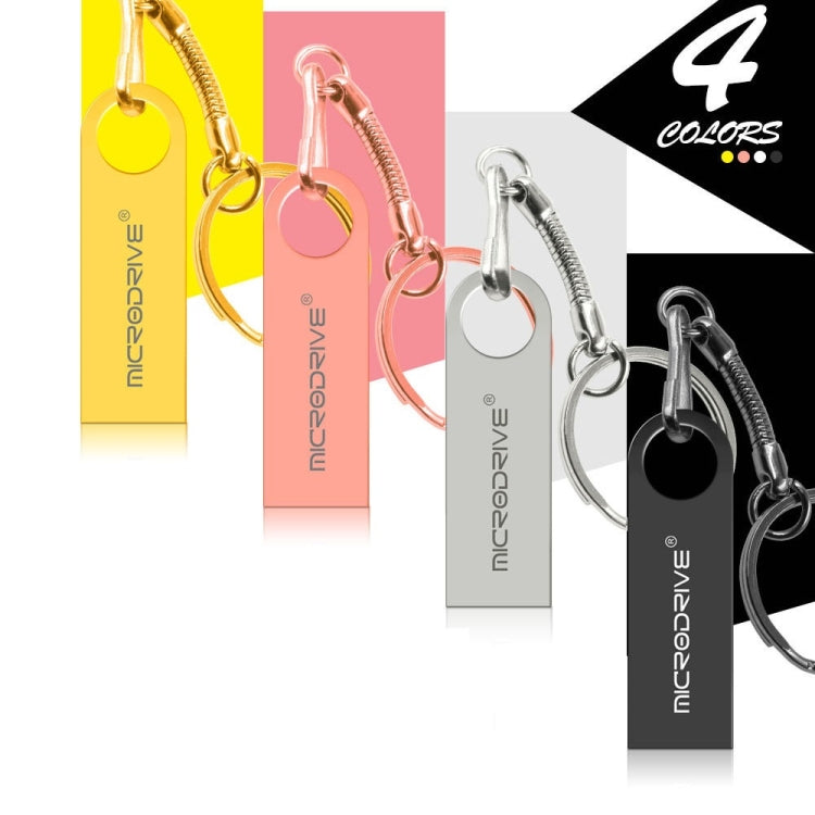 MicroDrive 16GB USB 2.0 金屬防水高速隨身碟（灰色），16GB