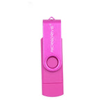 MicroDrive 32GB USB 2.0 行動電腦雙用旋轉 OTG 金屬隨身碟，32GB