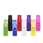 MicroDrive 32GB USB 2.0 行動電腦雙用旋轉 OTG 金屬隨身碟，32GB