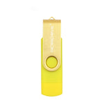 MicroDrive 32GB USB 2.0 行動電腦雙用旋轉 OTG 金屬隨身碟，32GB