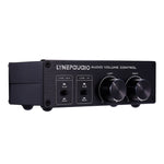 LINEPAUDIO A977 2進2出切換器全平衡無源前置放大器主動揚聲器雙聲源音量控制器，A977
