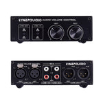 LINEPAUDIO A977 2進2出切換器全平衡無源前置放大器主動揚聲器雙聲源音量控制器，A977