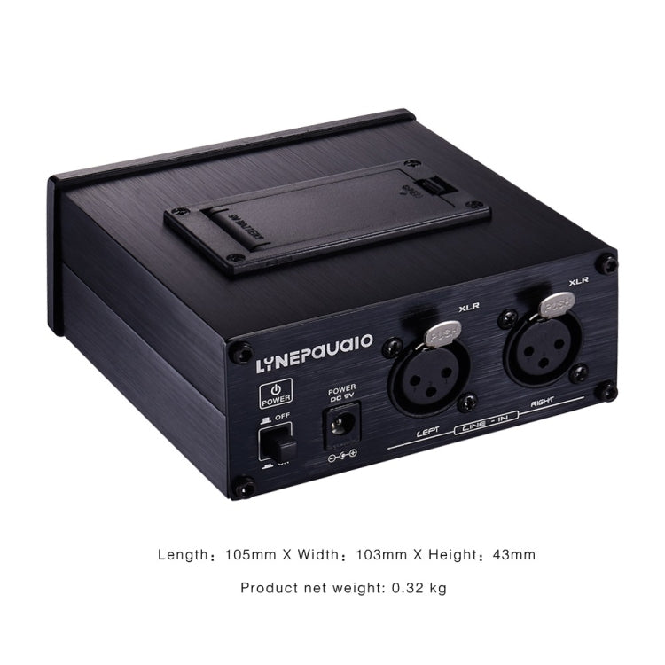 LINEPAUDIO B982功率放大器樂器鼓手耳機監聽信號放大器，雙XLR輸入，B982