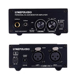 LINEPAUDIO B982功率放大器樂器鼓手耳機監聽信號放大器，雙XLR輸入，B982