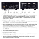 LINEPAUDIO B982功率放大器樂器鼓手耳機監聽信號放大器，雙XLR輸入，B982