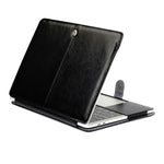 瘋馬紋橫翻皮革 PU 保護殼 適用於 MacBook Pro 13.3 吋 A1989 (2018)，MacBook Pro 13.3 吋 A1989 (2018)