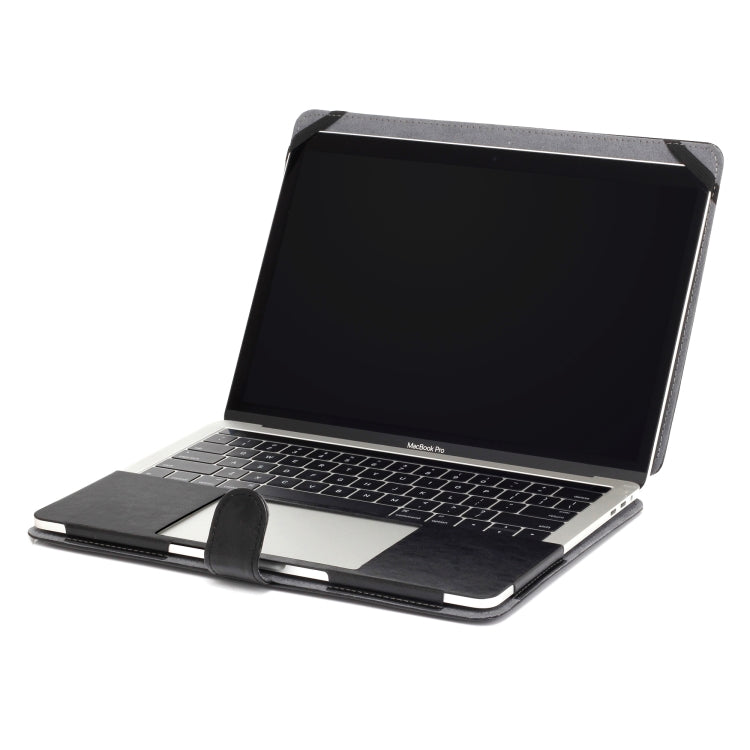 瘋馬紋橫翻皮革 PU 保護殼 適用於 MacBook Pro 13.3 吋 A1989 (2018)，MacBook Pro 13.3 吋 A1989 (2018)