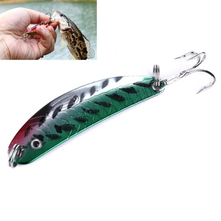 HENGJIA SPB30 30 PCS Sequin Set Metal Sequins False Bait Fresh Sea Bass Fishing Bait, Length: 2.5 to 4cm, Bagged, Bagged