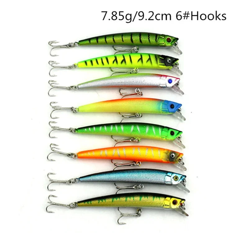 HENGJIA Set002 43 PCS Sequin Set Metal Sequins False Bait Fresh Sea Bass Fishing Bait Set, Length: 5 to 10.5cm, Bagged