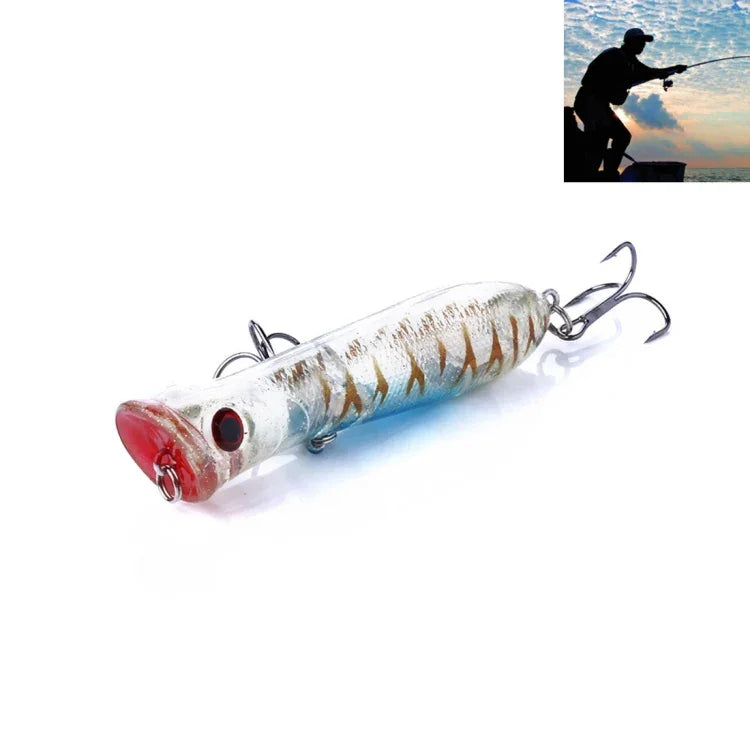HENGJIA PO032 8cm/12g 仿真硬餌釣魚假餌帶鉤 釣魚配件 適用鹹水和淡水，PO032 1#至PO032 10#