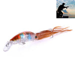 HENGJIA JIZ002 10cm/16.6g 大章魚魷魚形狀硬餌長投釣魚假餌 釣魚配件 適用海釣和淡水釣魚，JIZ002 A至JIZ002 H