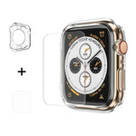 ENKAY Hat-Prince 2 合 1 TPU 半包覆保護殼 + 3D 全螢幕 PET 曲面熱彎膜，適用於 Apple Watch Series 6 / 5 / 4 / SE 3 / SE 2 / SE 1 44mm，F Apple Watch Series 6 / 5 / 4 / SE 3 / SE 2 / SE 1 44mm