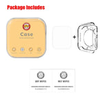 ENKAY Hat-Prince 2 合 1 TPU 半包覆保護殼 + 3D 全螢幕 PET 曲面熱彎膜，適用於 Apple Watch Series 6 / 5 / 4 / SE 3 / SE 2 / SE 1 44mm，F Apple Watch Series 6 / 5 / 4 / SE 3 / SE 2 / SE 1 44mm