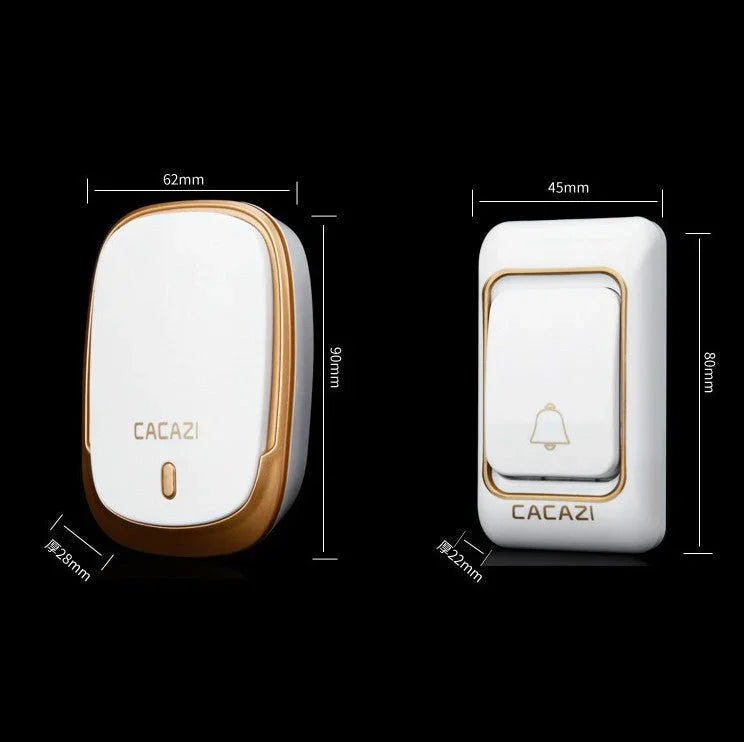 CACAZI K01 Pager Wireless Smart Music Waterproof Doorbell, Random Color Delivery, US / EU / UK Plug - Trustpick