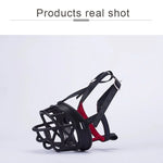 Dog Muzzle Prevent Biting Chewing and Barking Allows Drinking and Panting, Size: 11.2*10.7*14.3cm - Trustpick