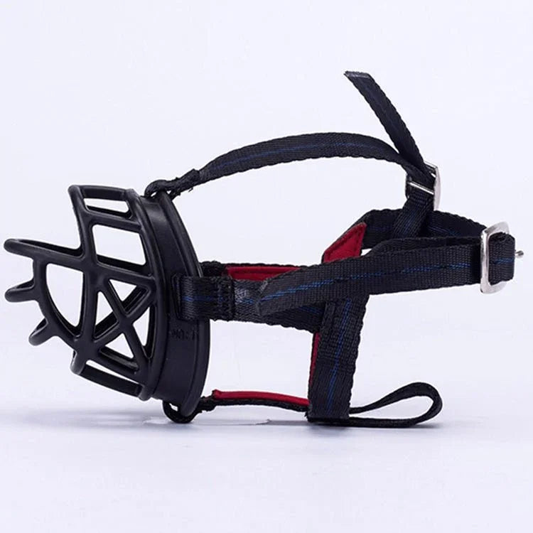 Dog Muzzle Prevent Biting Chewing and Barking Allows Drinking and Panting, Size: 11.2*10.7*14.3cm - Trustpick