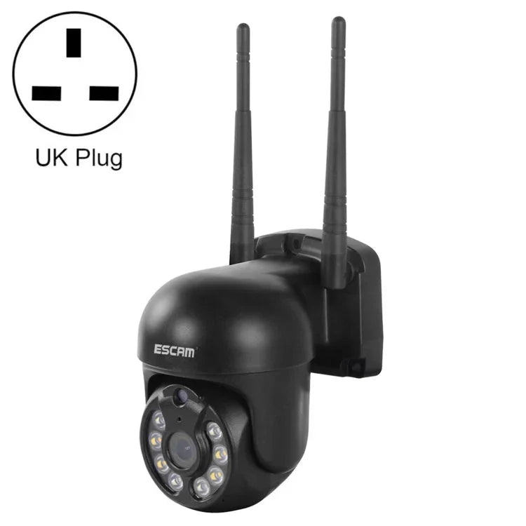 ESCAM WNK610 3.0 Million Pixels Wireless Dome IP Camera, Support Motion Detection & Two - way Audio & Full - color Night Vision & TF Card, EU Plug - Trustpick