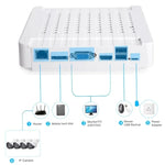 N4B - Mini/L 4 Ch 720P 1.0 Mega Pixel IP Camera NVR Kit, Support Night Vision / Motion Detection, IR Distance: 20m - Trustpick