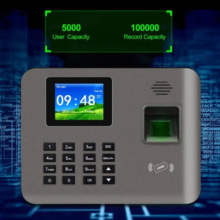 Realand AL325 Fingerprint Time Attendance with 2.4 inch Color Screen & ID Card Function & WiFi - Trustpick