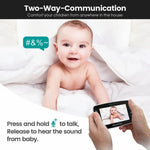 SM43A 4.3inch Color Display Night Vision Smart Zoom Baby Monitor Camera - Trustpick
