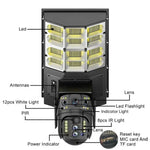 Solar Street Light with V380 4G WiFi 10X Dual - lens Monitoring HD Camera - Trustpick