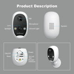 SriHome DH008 4MP 2K Low Power Consumption Wireless Security Camera System - Trustpick